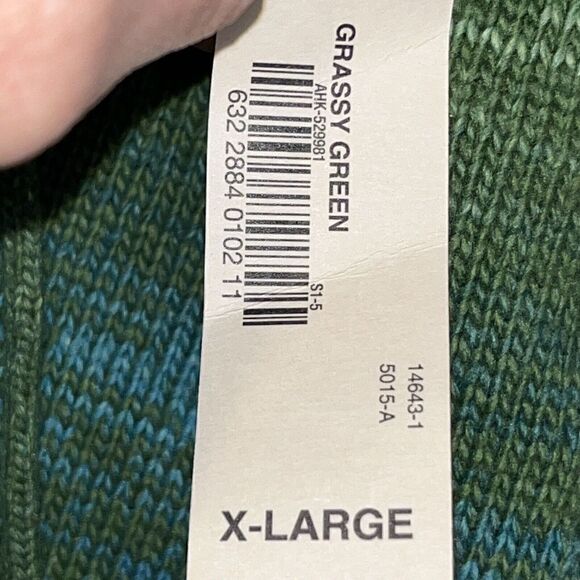 New Decree Juniors‎ Tunic Sweater Size XL Grassy Green V Neck Deadstock Festival - Picture 4 of 9